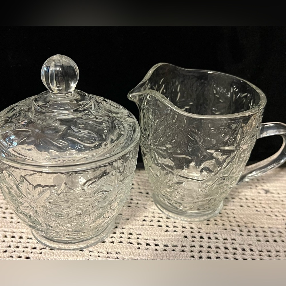 Princess House - Creamer and Sugar Bowl